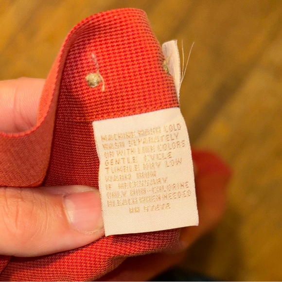 Perry Ellis Red Orange Short Sleeve Button Up - S - Picture 6 of 6